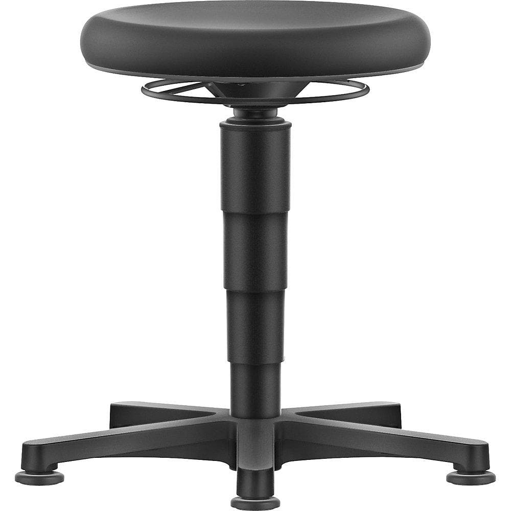 bimos Hocker Allround mit Gleitern und Höhenverstellung grau/schwarz