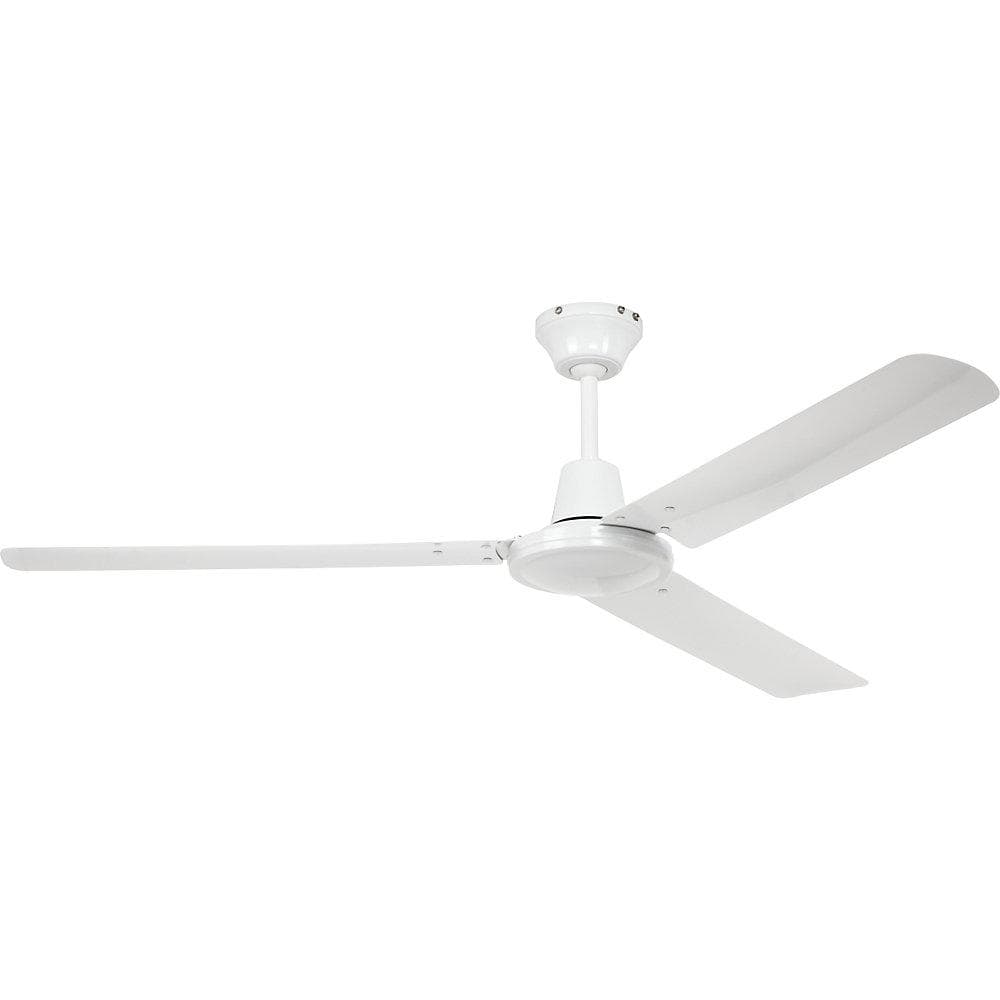 Kaiserkraft Deckenventilator mit Metallflügeln 1220 mm weiß