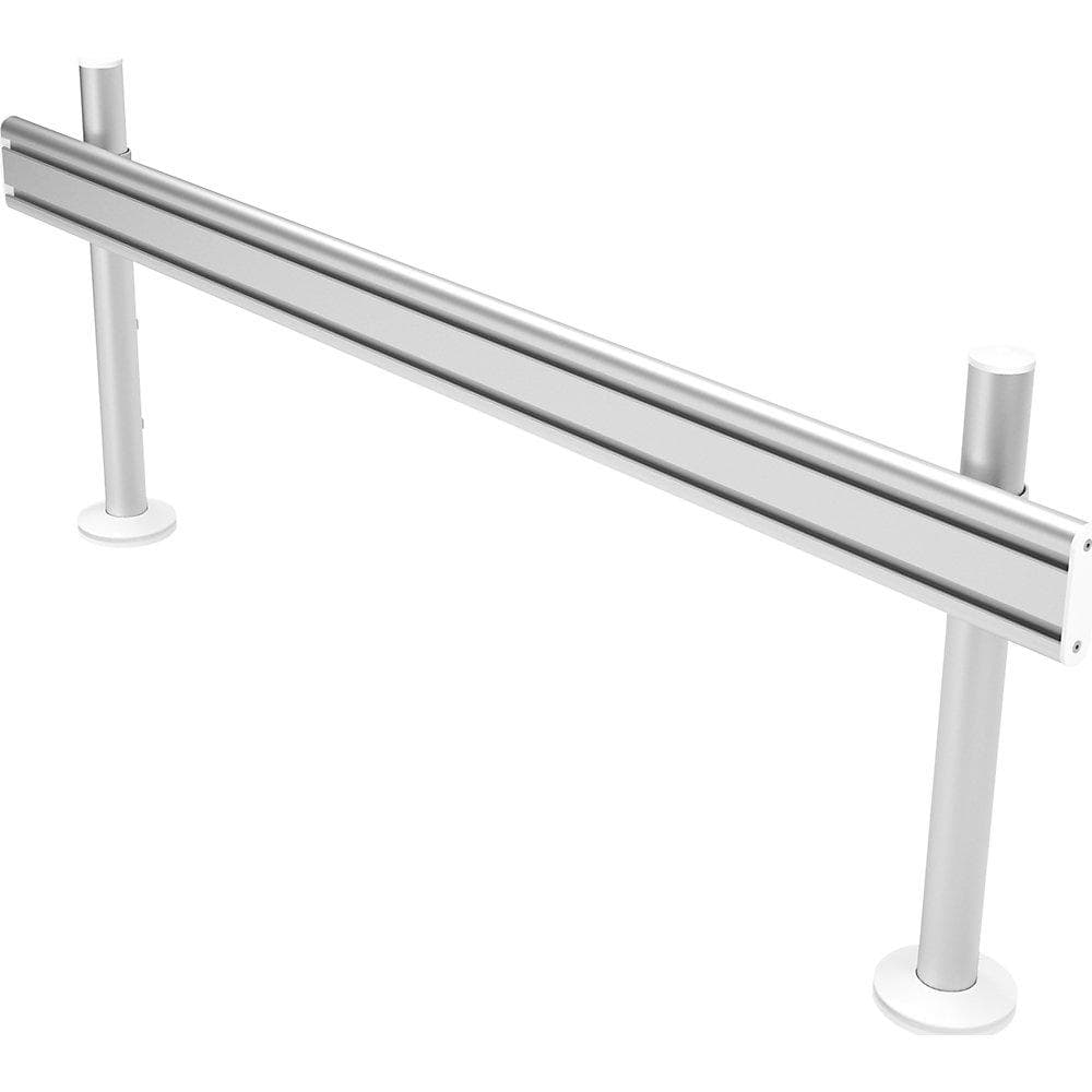 Dataflex VIEWLITE Schreibtisch-Schienensystem Silber/Weiß