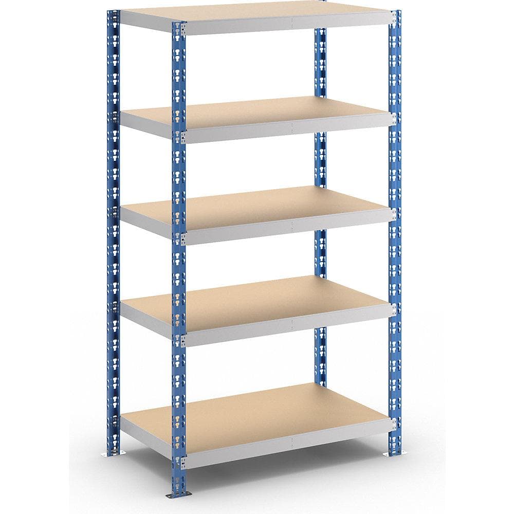 eurokraft basic Universal-Steckregal Stahl Spanplattenböden