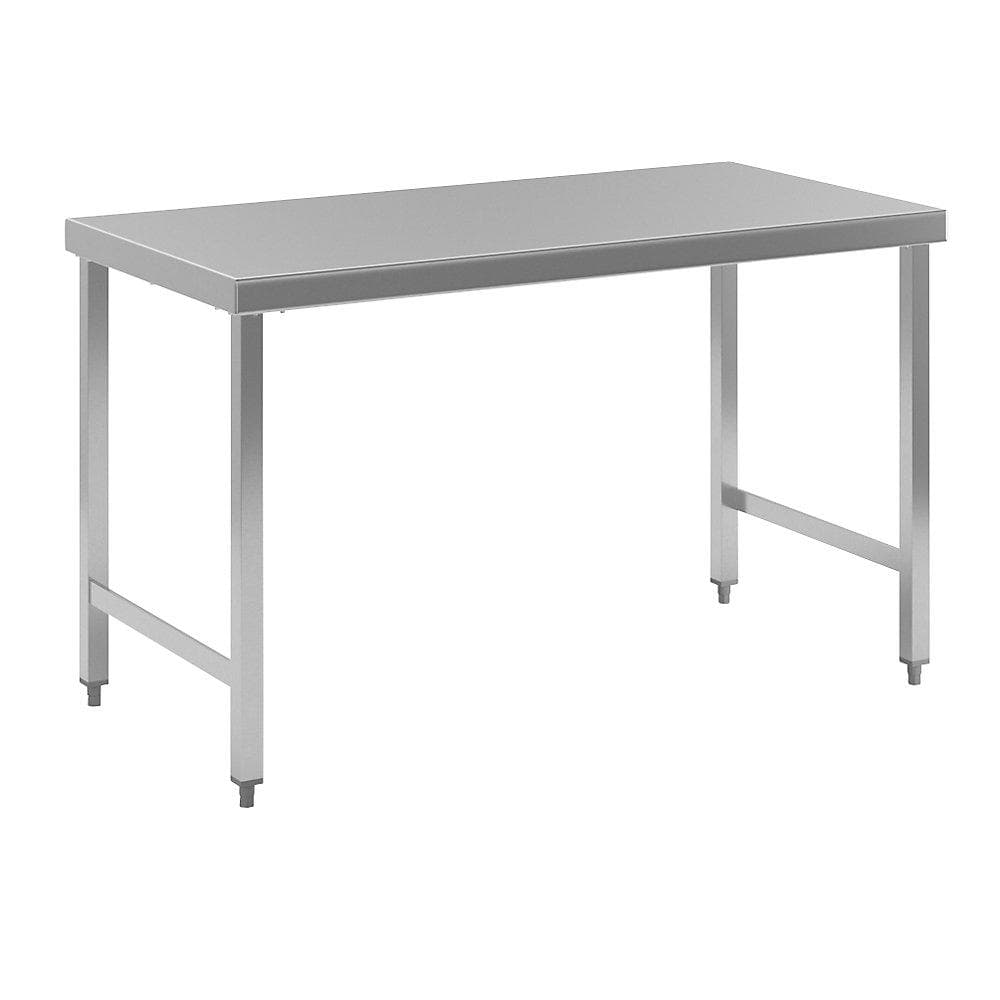 Kaiserkraft Edelstahl-Arbeitstisch 140x70 cm Hygienisch
