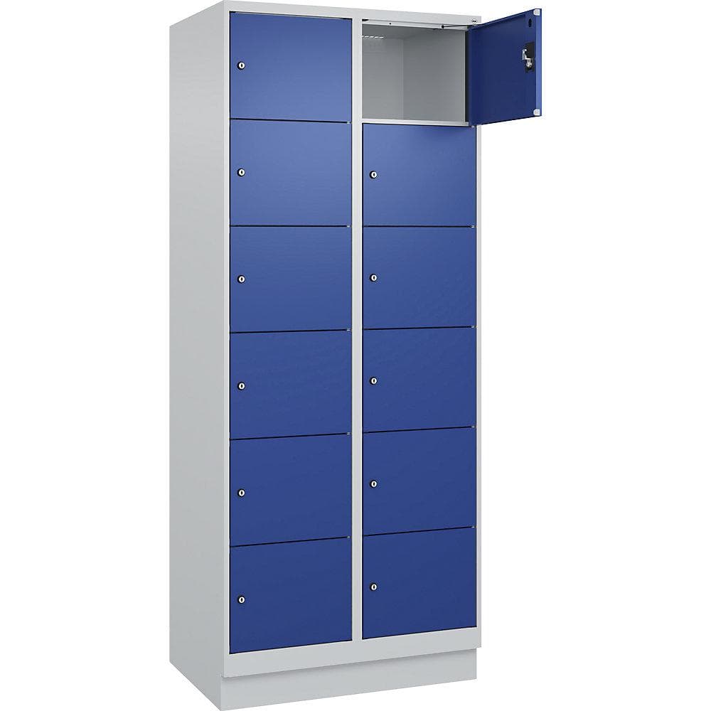 Kaiserkraft Schließfachschrank Evolo PLUS 12 Fächer Stahl