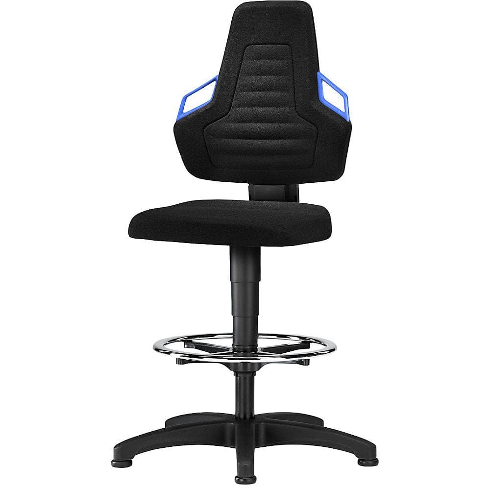 bimos Arbeitsdrehstuhl mit Handgriff und Bodengleitern Schwarz