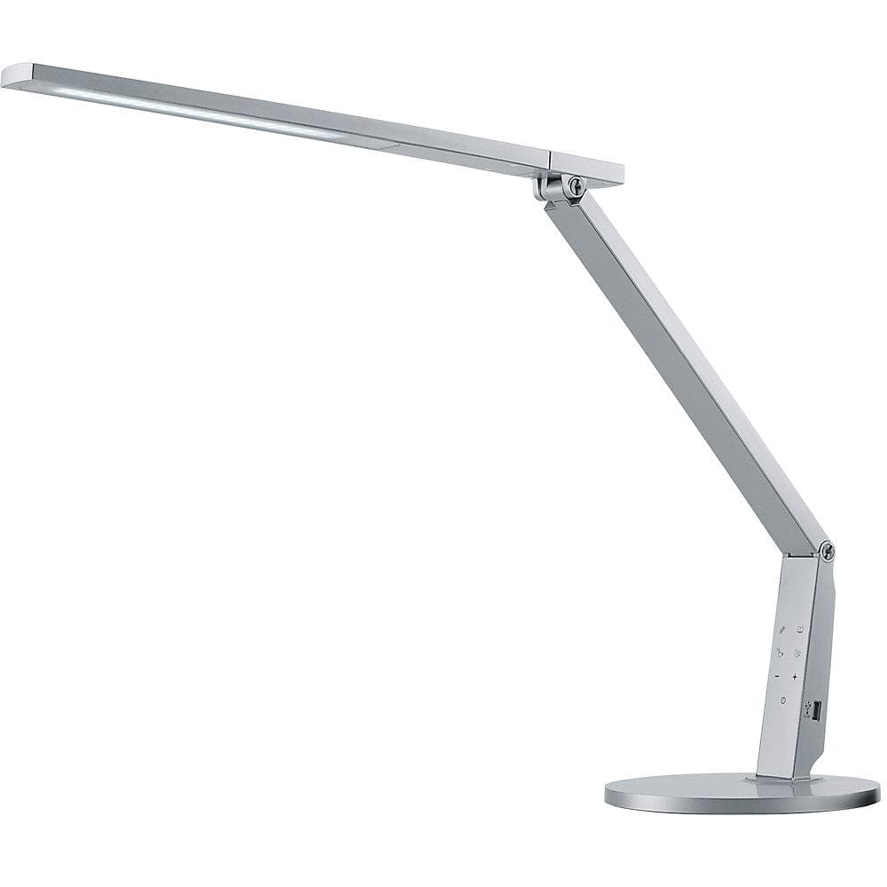 Hansa LED-Schreibtischleuchte VARIO PLUS Dimmbar USB-Anschluss Silber