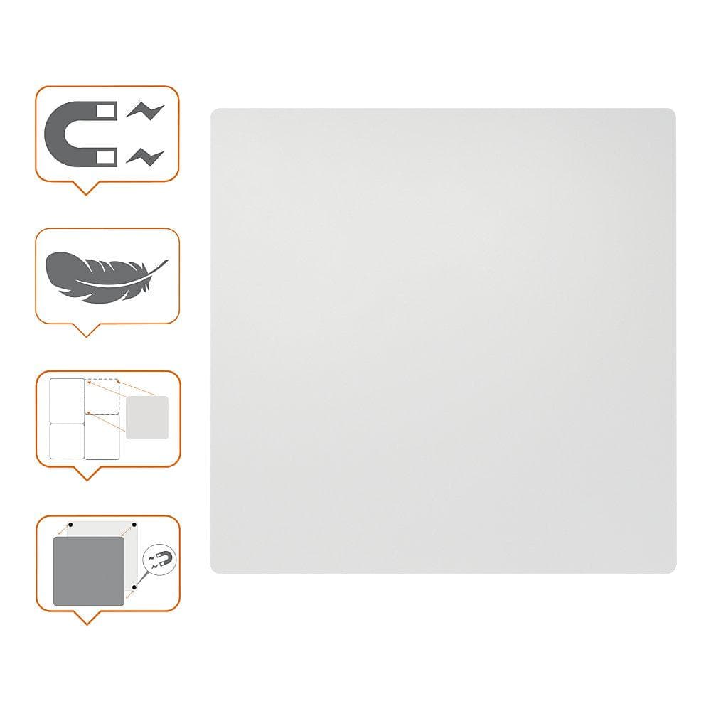nobo Whiteboard Modular Rahmenlos Stahl Lackiert Weiß