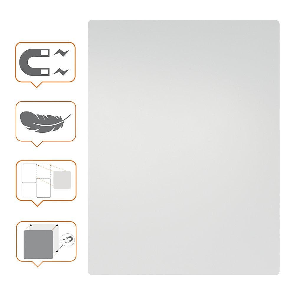 NOBO Magnettafel Whiteboard rahmenlos 60x45cm weiß