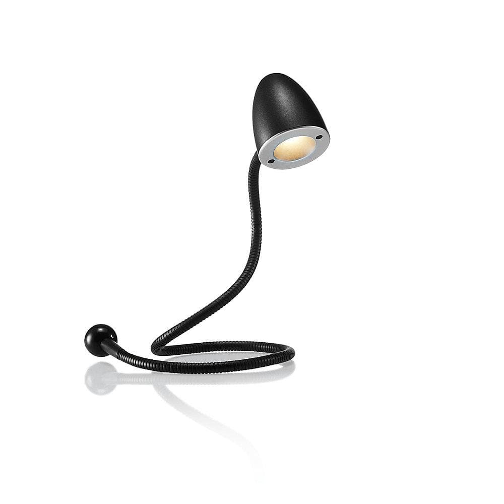 Hansa LED-USB-Tischleuchte SNAKE Schwarz Flexibler Schwanenhals