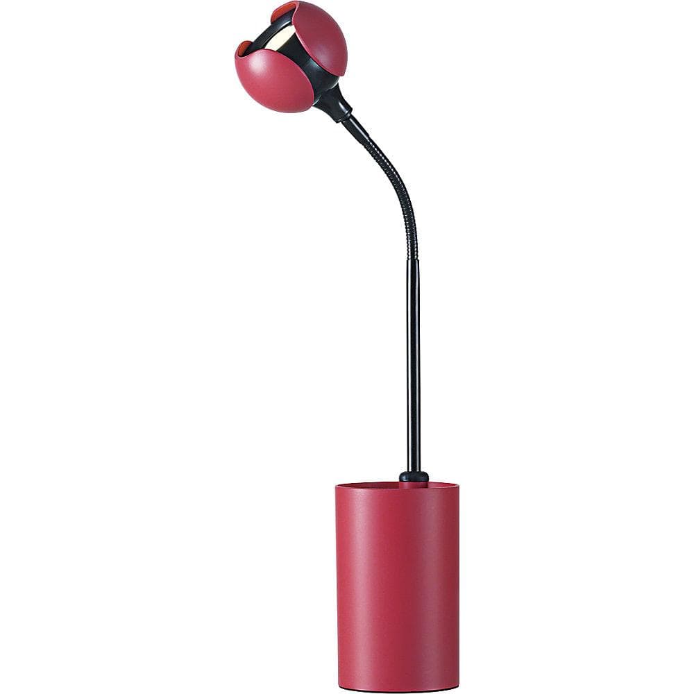Hansa LED-Tischleuchte FLOWER Korallenrot mit Stifteköcher