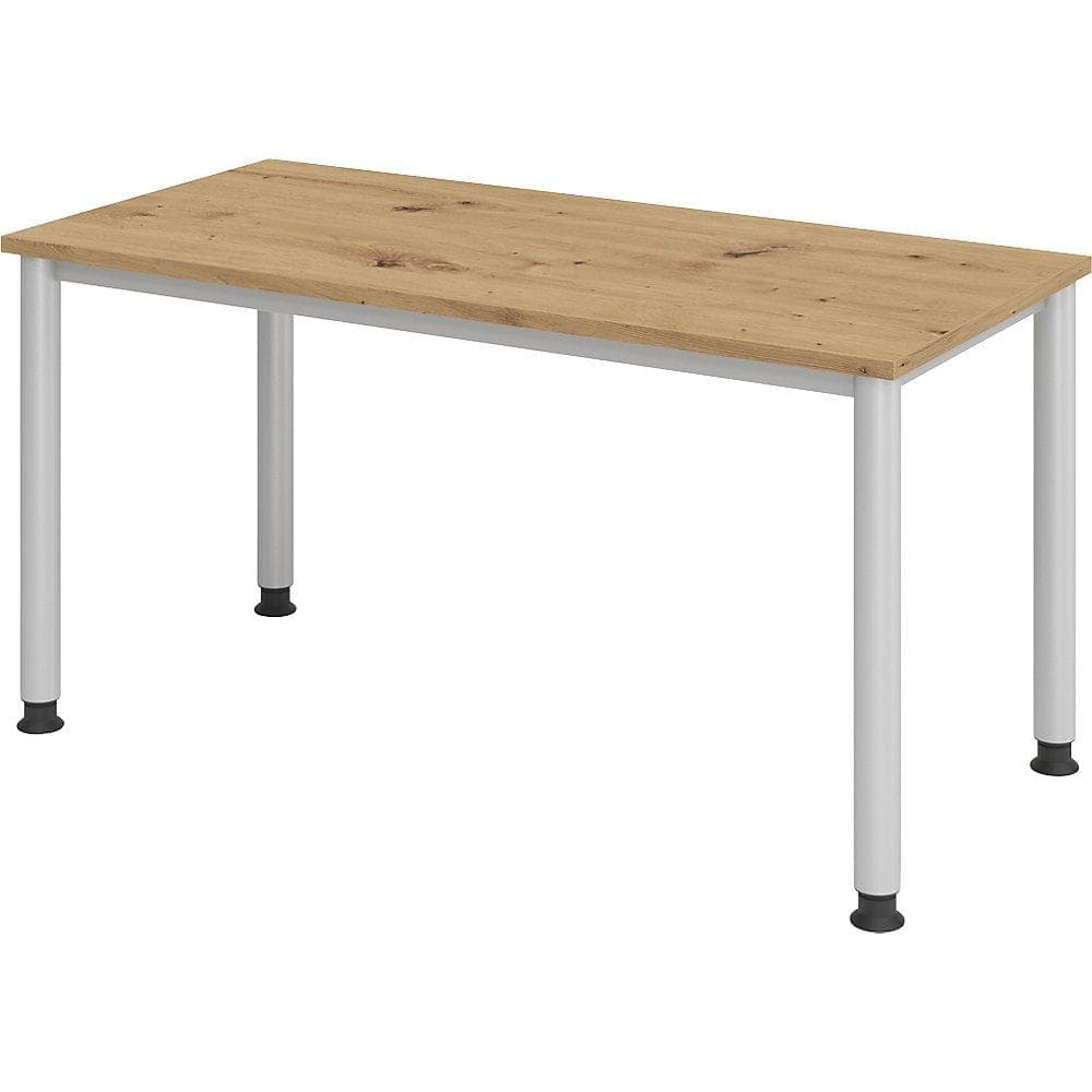 eurokraft pro RENATUS Schreibtisch Mini-Office 4 Eiche-Dekor höhenverstellbar