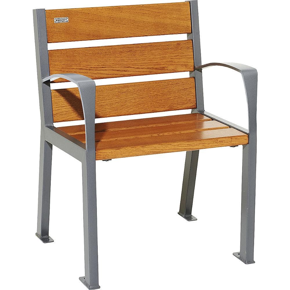 PROCITY Holzstuhl SILAOS® anthrazitgrau Eiche
