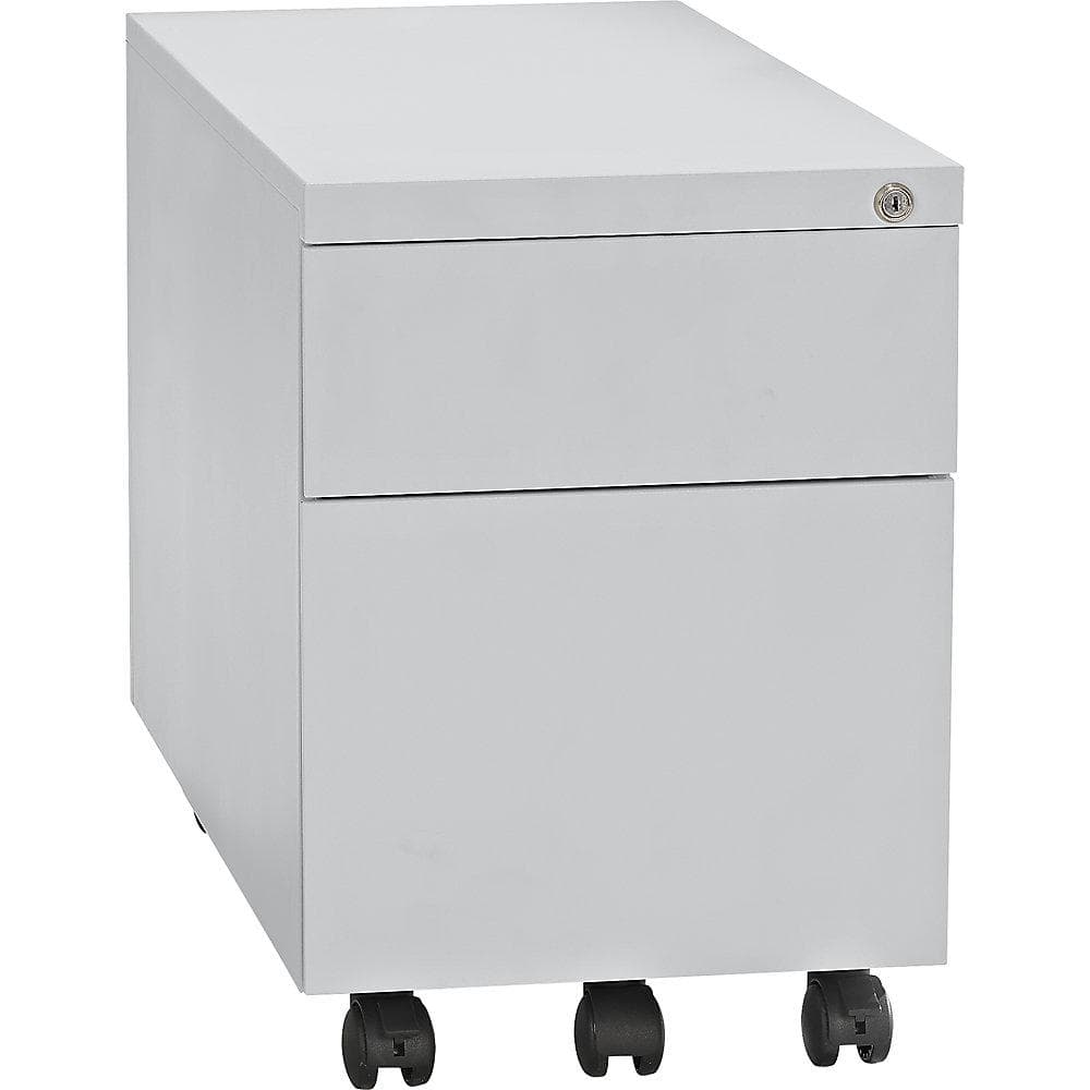 eurokraft Rollcontainer Stahl lichtgrau 3 Schubladen