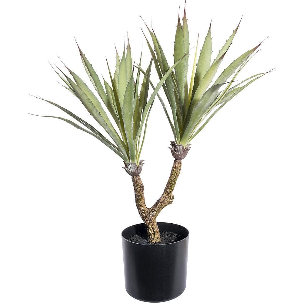 Kaiserkraft Künstliche Agave 160 cm mit schwarzem Kunststofftopf