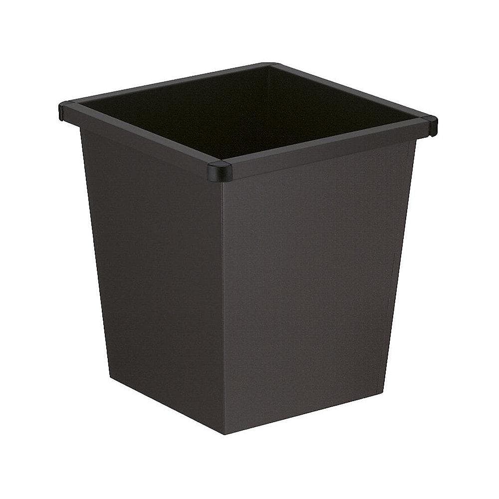 V-Part Viereckiger Papierkorb in Kegelform 27 Liter Schwarz