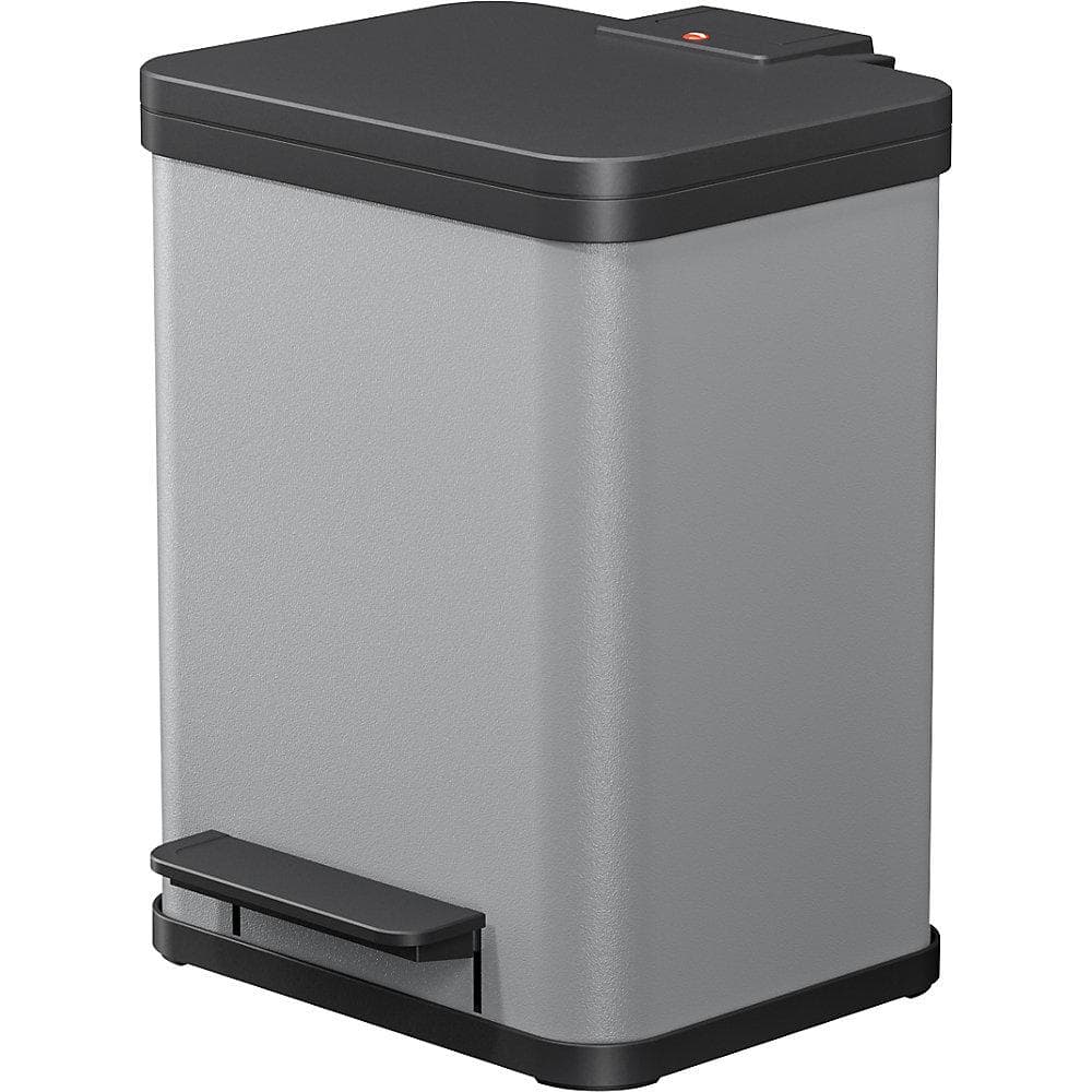 Hailo Öko duo Plus M Tret-Mülltrenner 2x9 ltr Silber