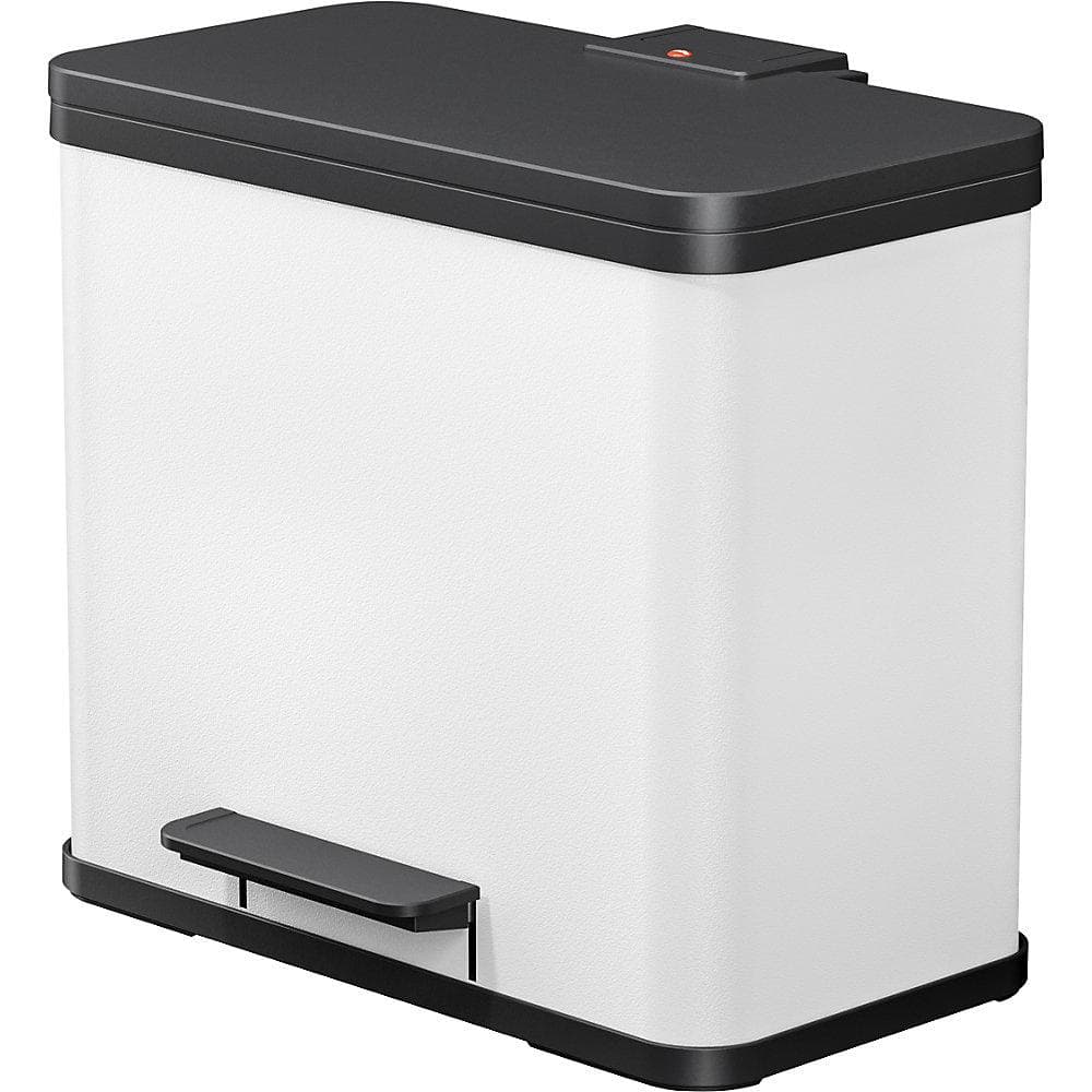 Hailo Öko duo Plus L Tret-Mülltrenner 17 + 9 l Weiß