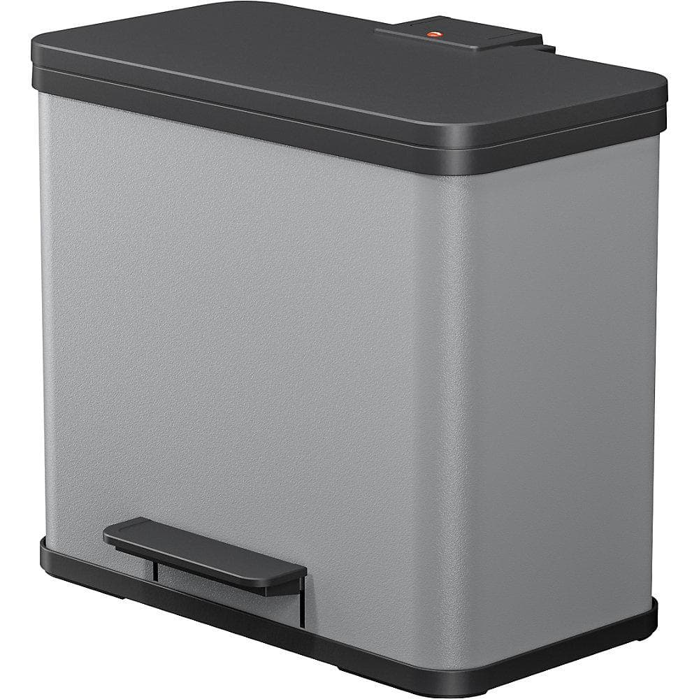 Hailo Öko duo Plus L Tret-Mülltrenner 17 + 9 Liter Grau