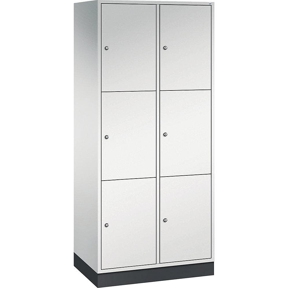C+P Schließfachschrank Intro lichtgrau 2 Abteile
