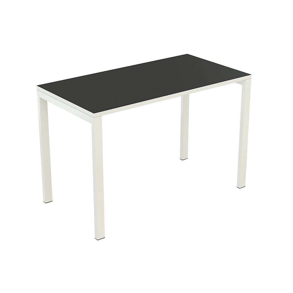 EasyDesk Kompaktschreibtisch Schwarz Weiß Metall