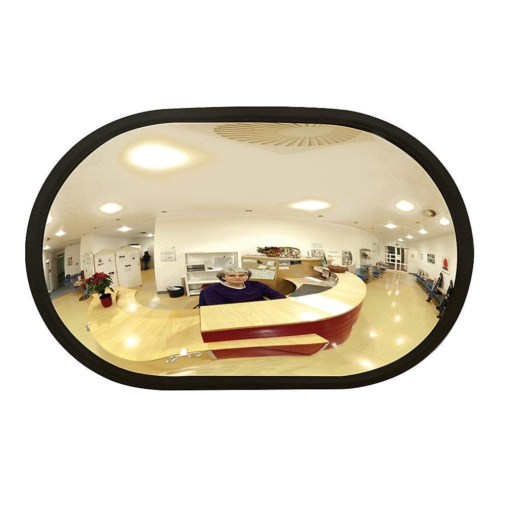 Moravia Raumspiegel INDOOR 360 x 260 x 75 mm Acrylglas Schwarz