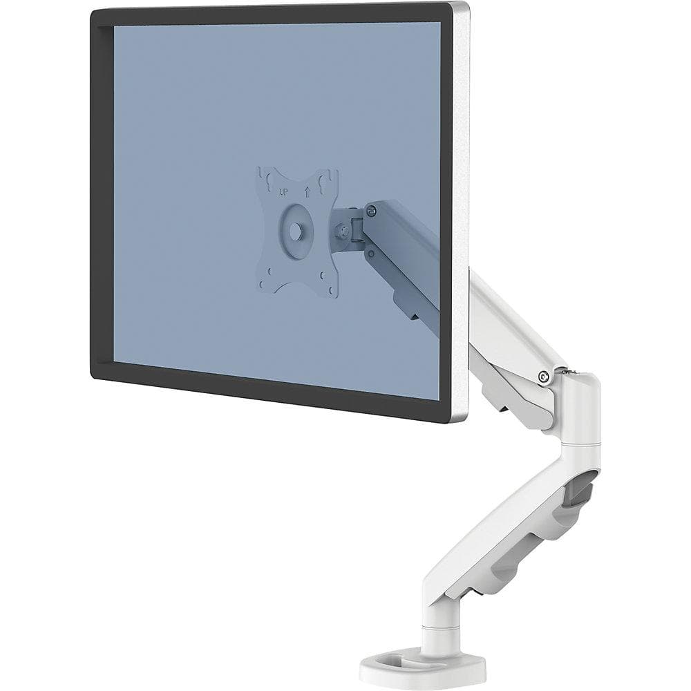 Fellowes EPPA Einzel-Monitorarm Weiß mit Gasfeder & 180° Schwenkbereich