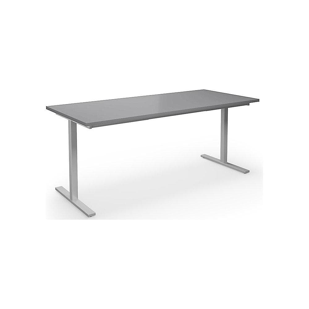 kaiserkraft Mehrzwecktisch DUO-T lichtgrau/silber T-Gestell