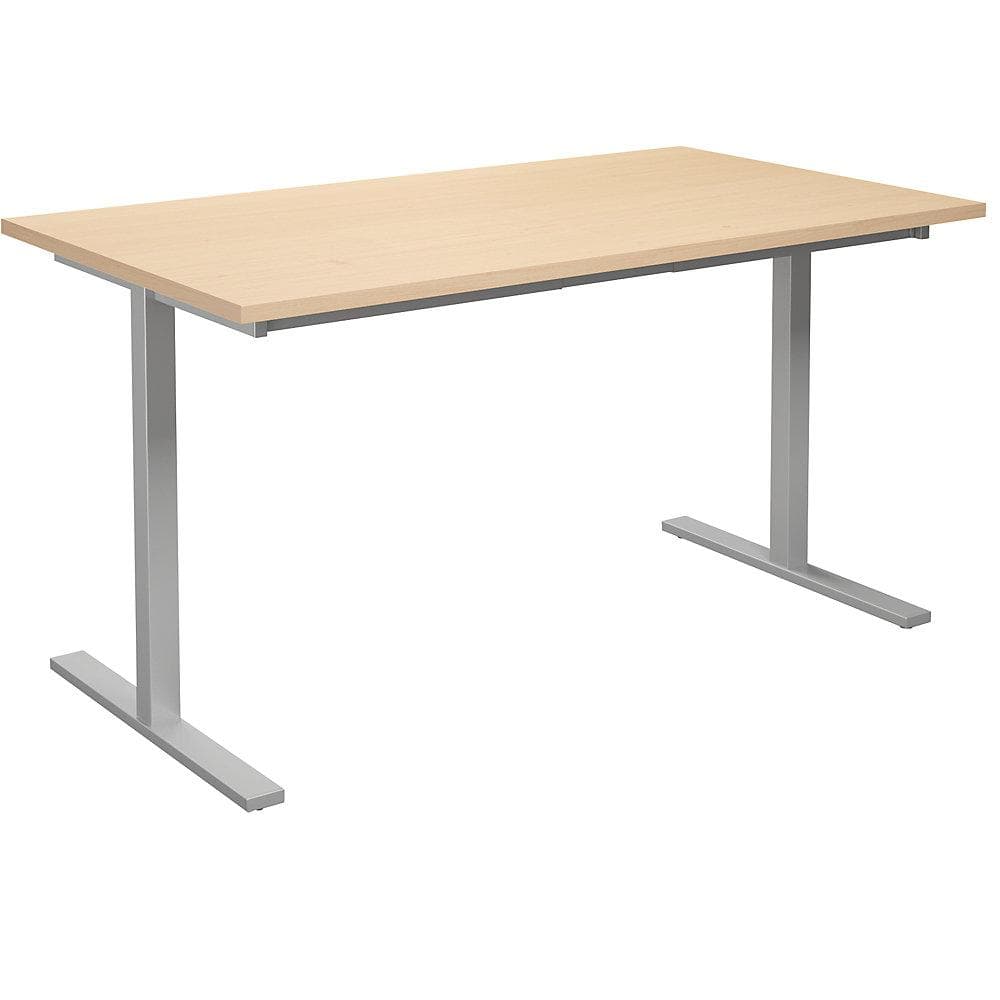 Kaiserkraft Mehrzwecktisch DUO-T mit Laminatplatte und T-Gestell