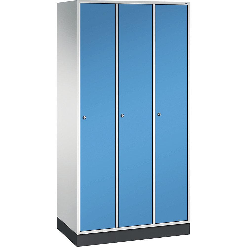 C+P Garderobenschrank Intro Stahl 3 Abteile