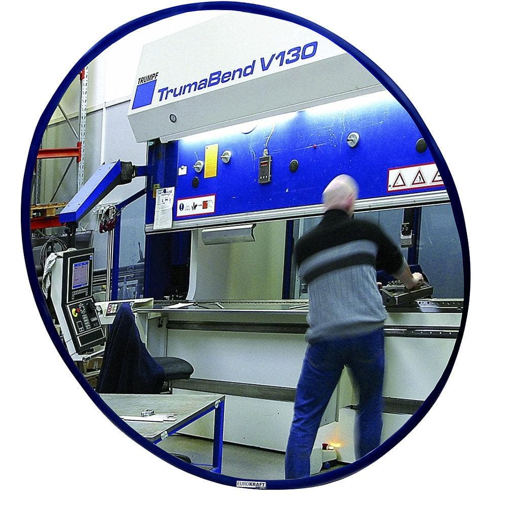 eurokraft pro Universal-Spiegel rund blau Ø 700 mm