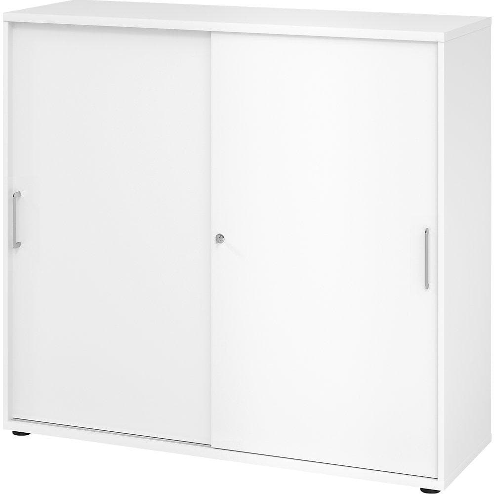 VERA-ZWO Schiebetürenschrank Weiß 110x120x40 cm