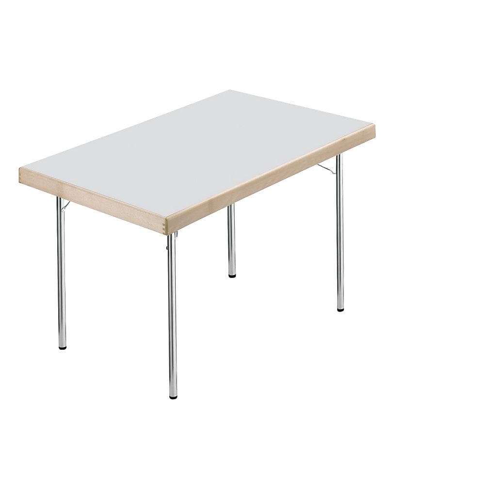 Kaiserkraft Klapptisch 120x80 cm lichtgrau mit 4-Fuß-Gestell