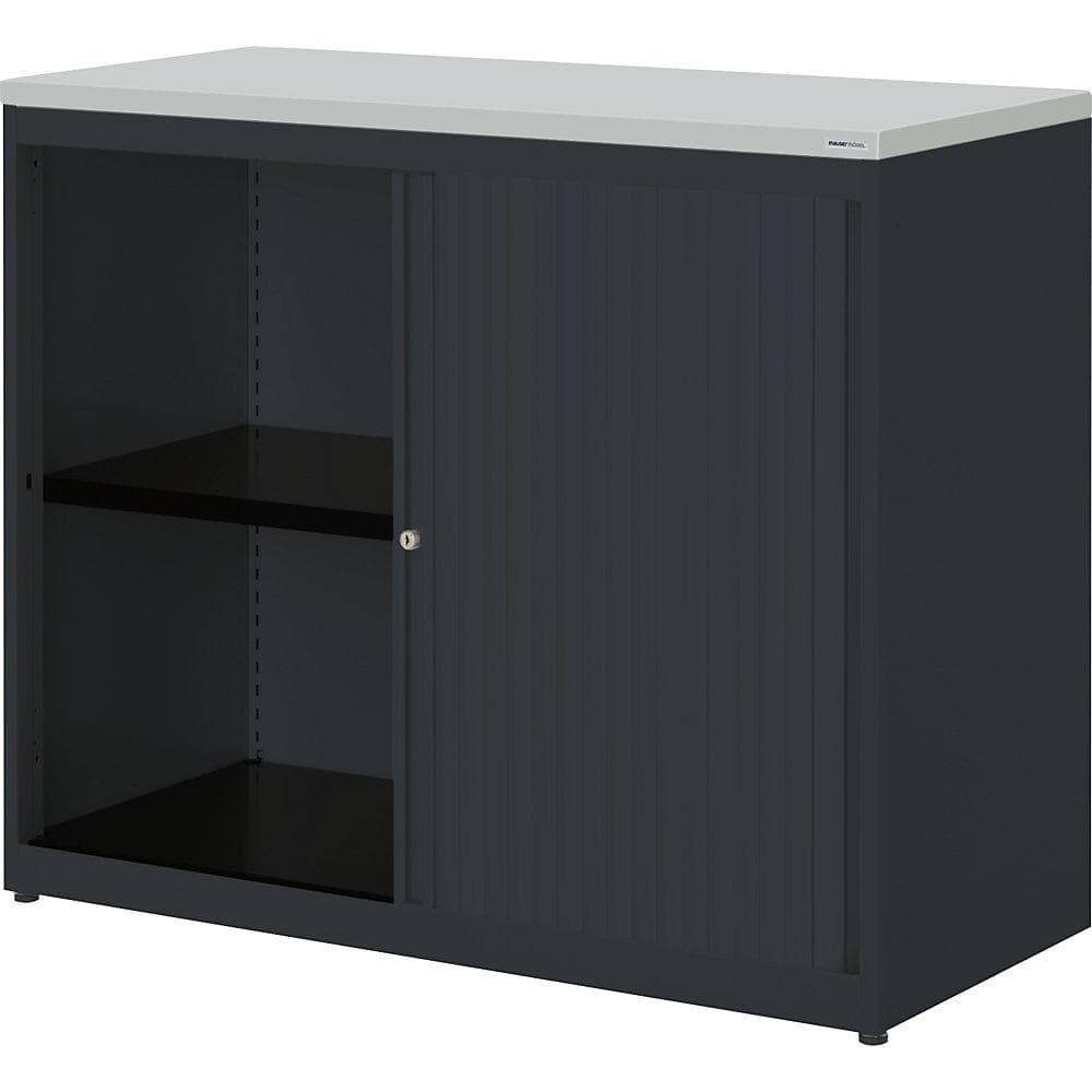 mauser Querrollladenschrank anthrazitgrau mit Fachboden