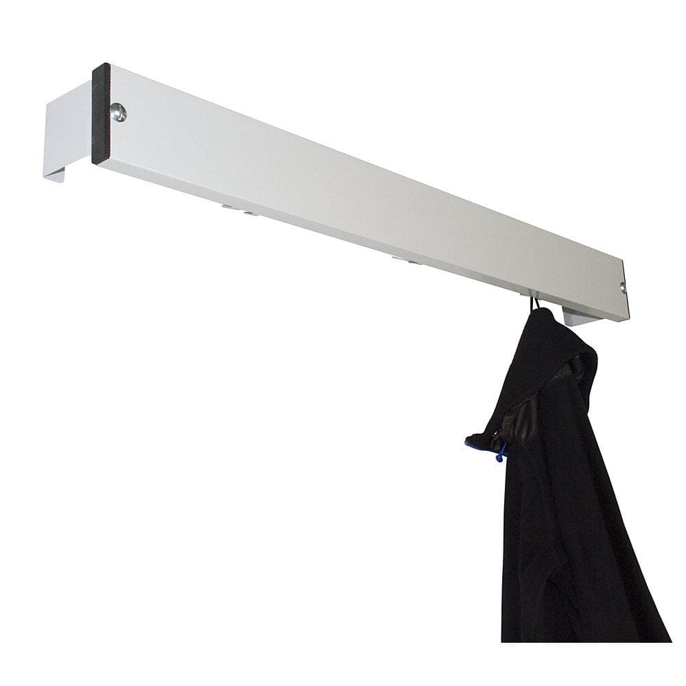 Kaiserkraft Garderobenleiste Aluminium Edelstahl Lichtgrau 2000mm