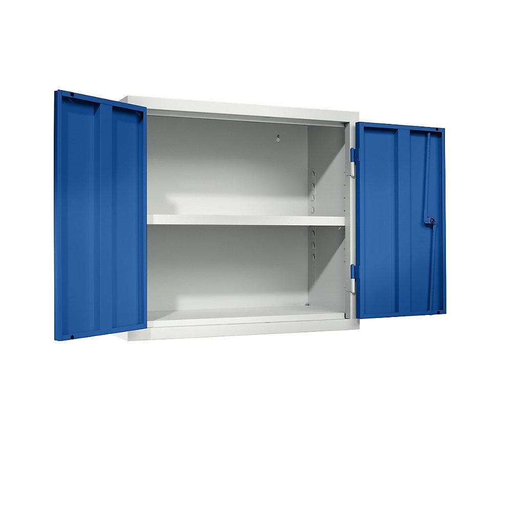 eurokraft Werkstatt-Hängeschrank 600x650x320mm Stahlblau