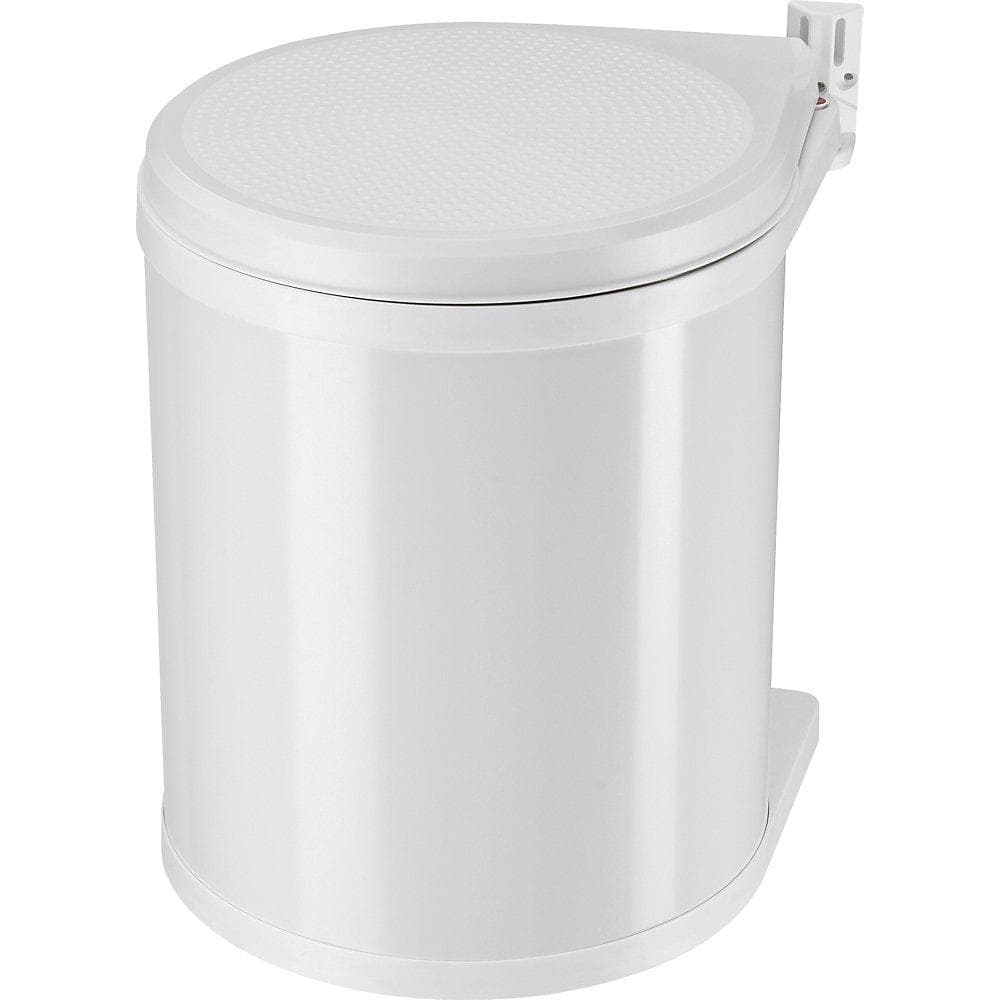 Hailo Compact-Box M Einbau-Mülleimer 15 ltr Weiß mit Deckel-Lift-System