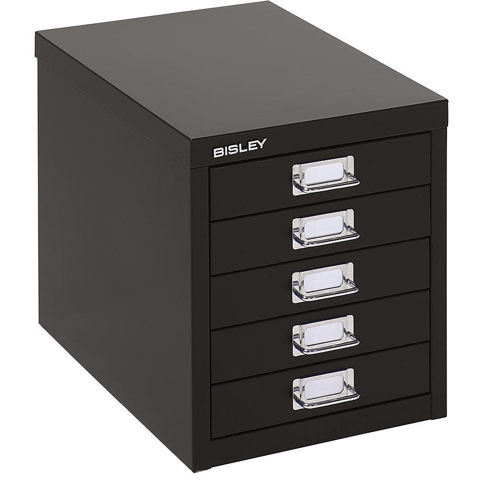 BISLEY MultiDrawer™ 39er Serie 5 Schubladen Schwarz