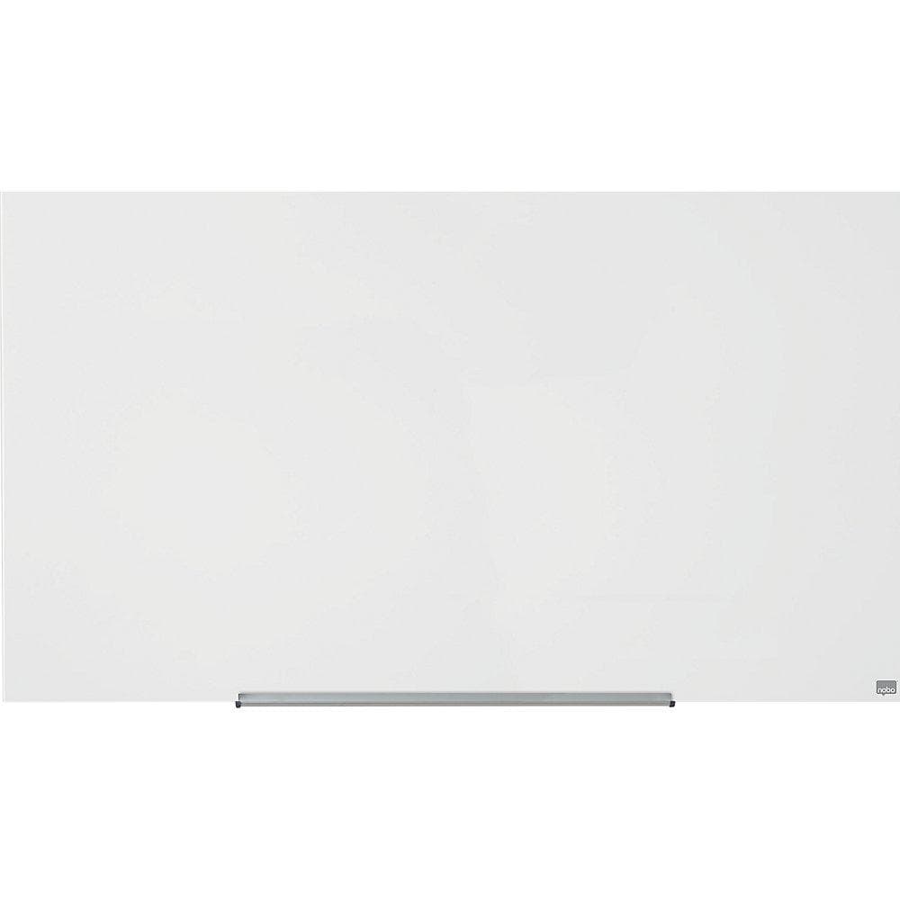 nobo Glas-Whiteboard WIDESCREEN rahmenlos weiß