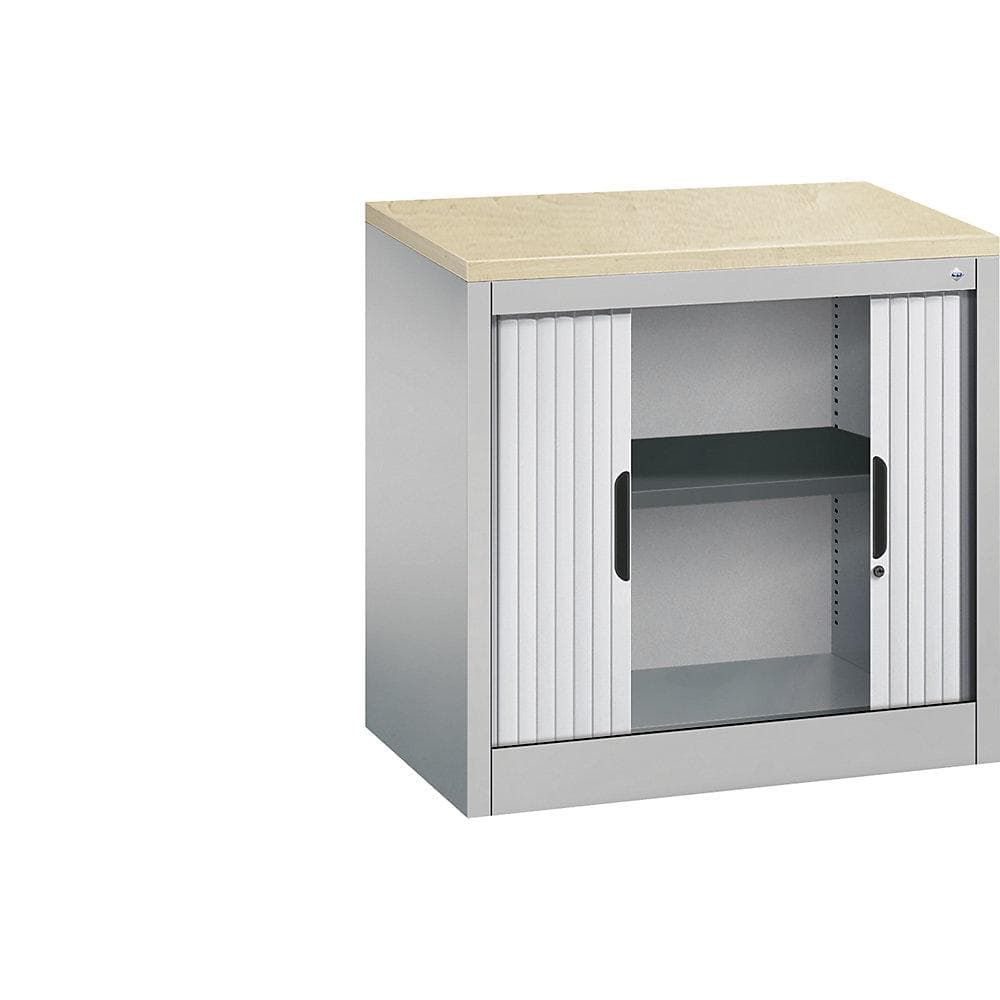 C+P Rollladenschrank weißaluminium mit Jalousie
