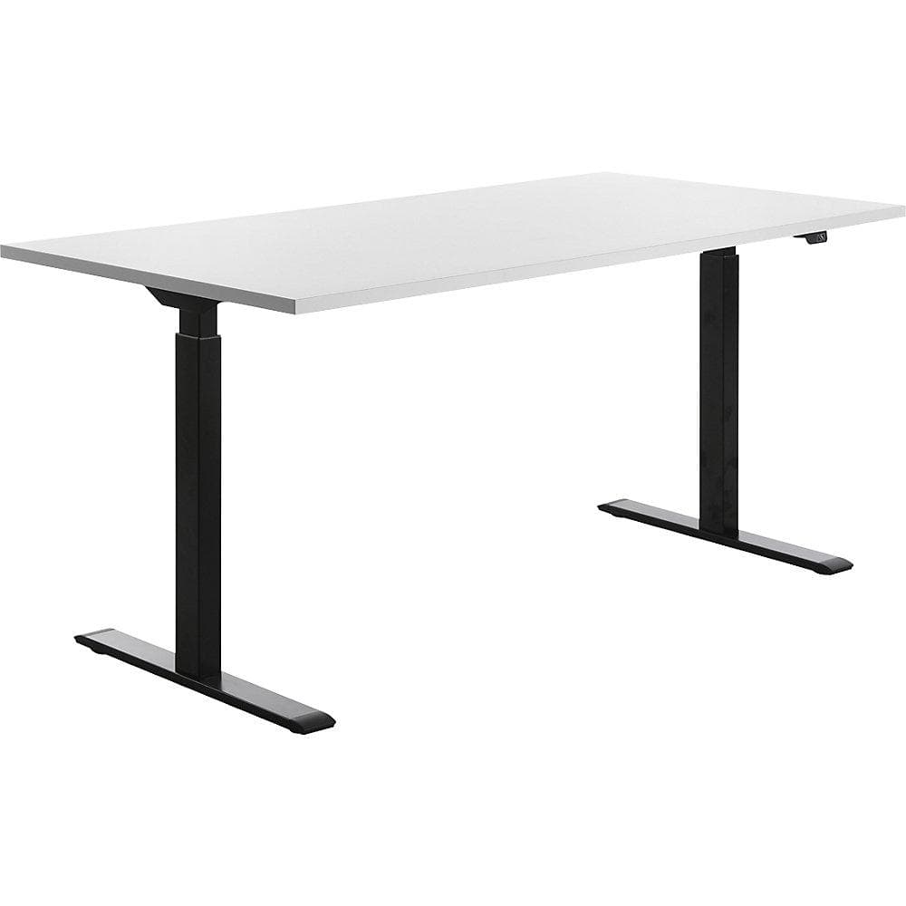 Topstar Schreibtisch Elektrisch Höhenverstellbar Weiß/Schwarz