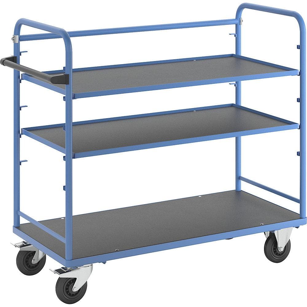 eurokraft pro Regalwagen 5 Etagen Böden Stahl blau