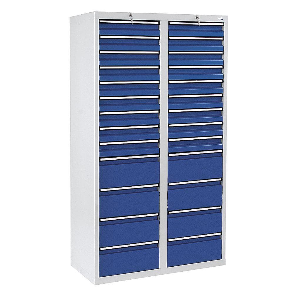 Stumpf Schubladenschrank Serie STS 410 26 Schubladen Enzianblau