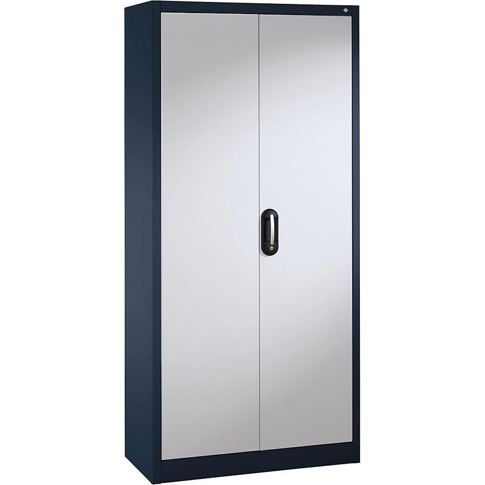 C+P ACURADO Büroschrank 930x400 mm Stahl schwarzgrau/weißalu