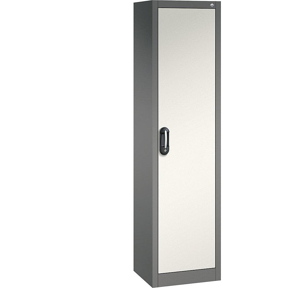 C+P ACURADO Büroschrank Stahl 1 Tür 500x400mm grau/weiß