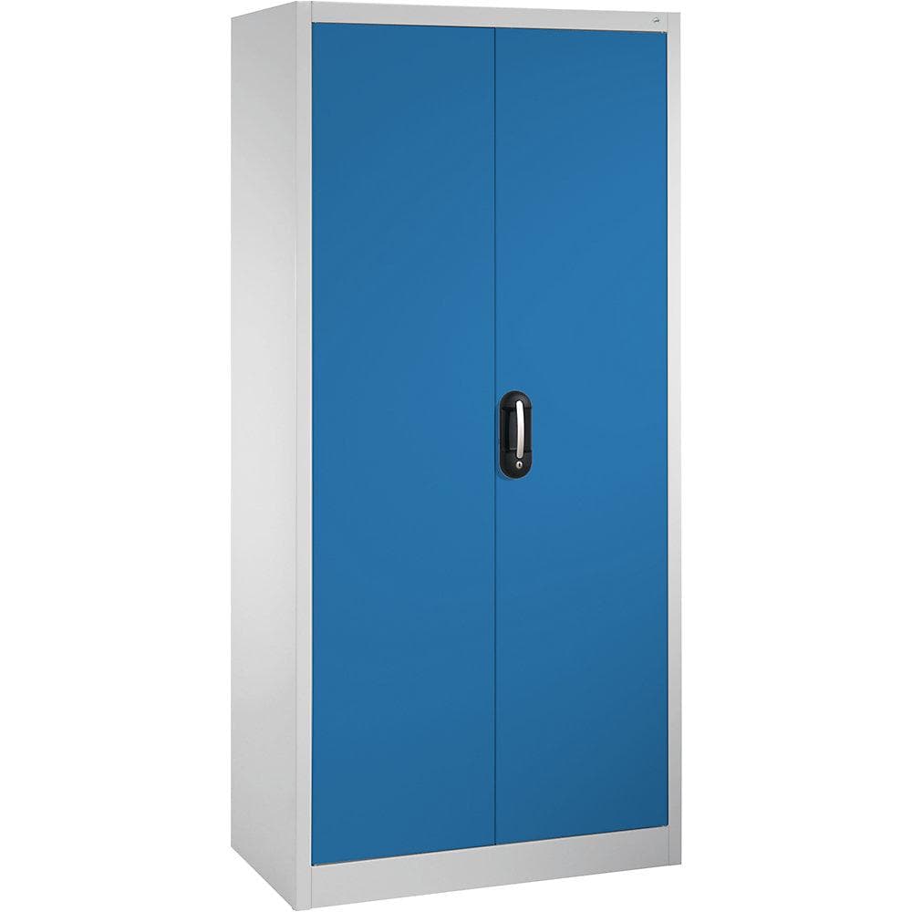C+P ACURADO Büroschrank lichtgrau/blau mit Schloss