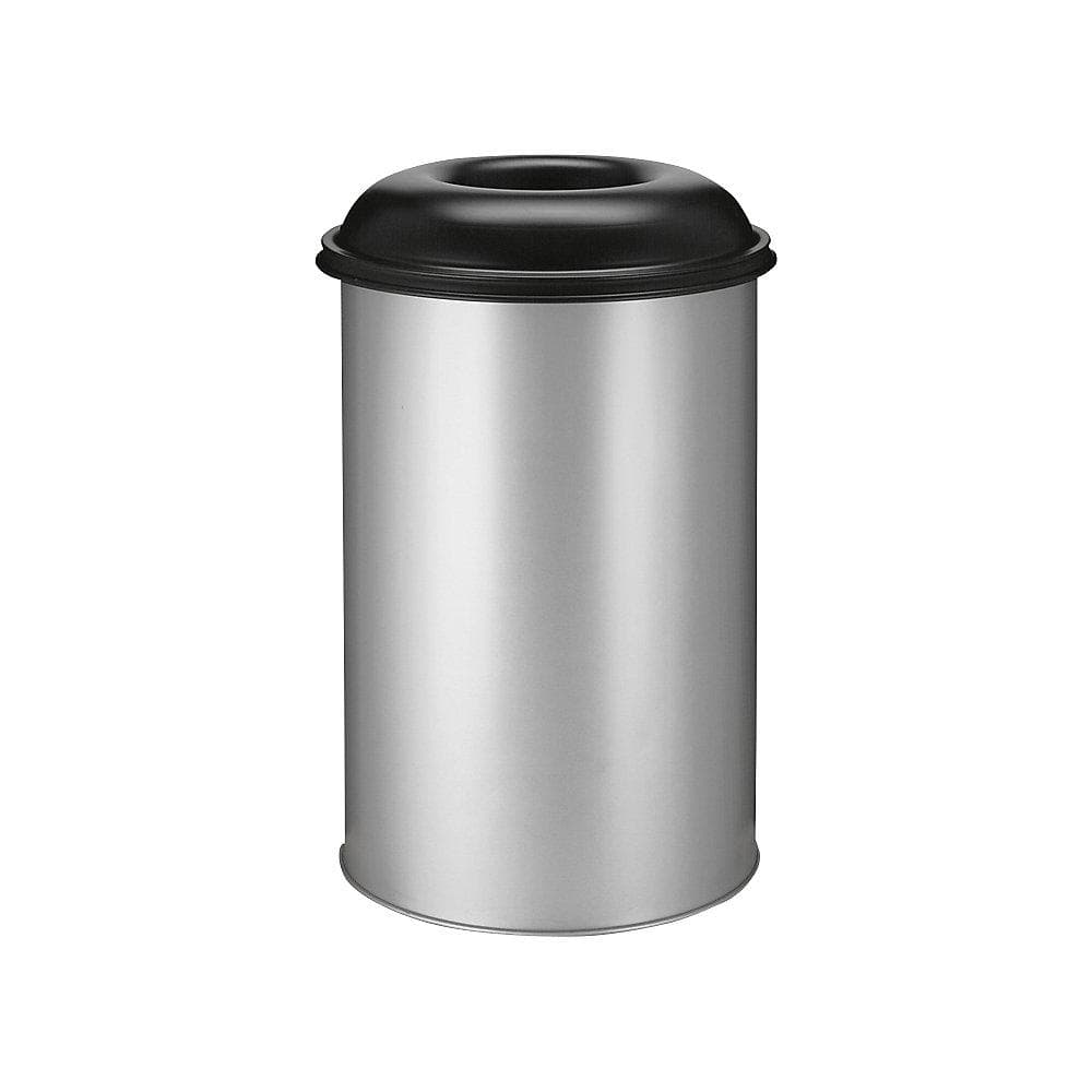 V-Part Feuerlöschender Papierkorb 200 Liter offen Aluminium/Schwarz