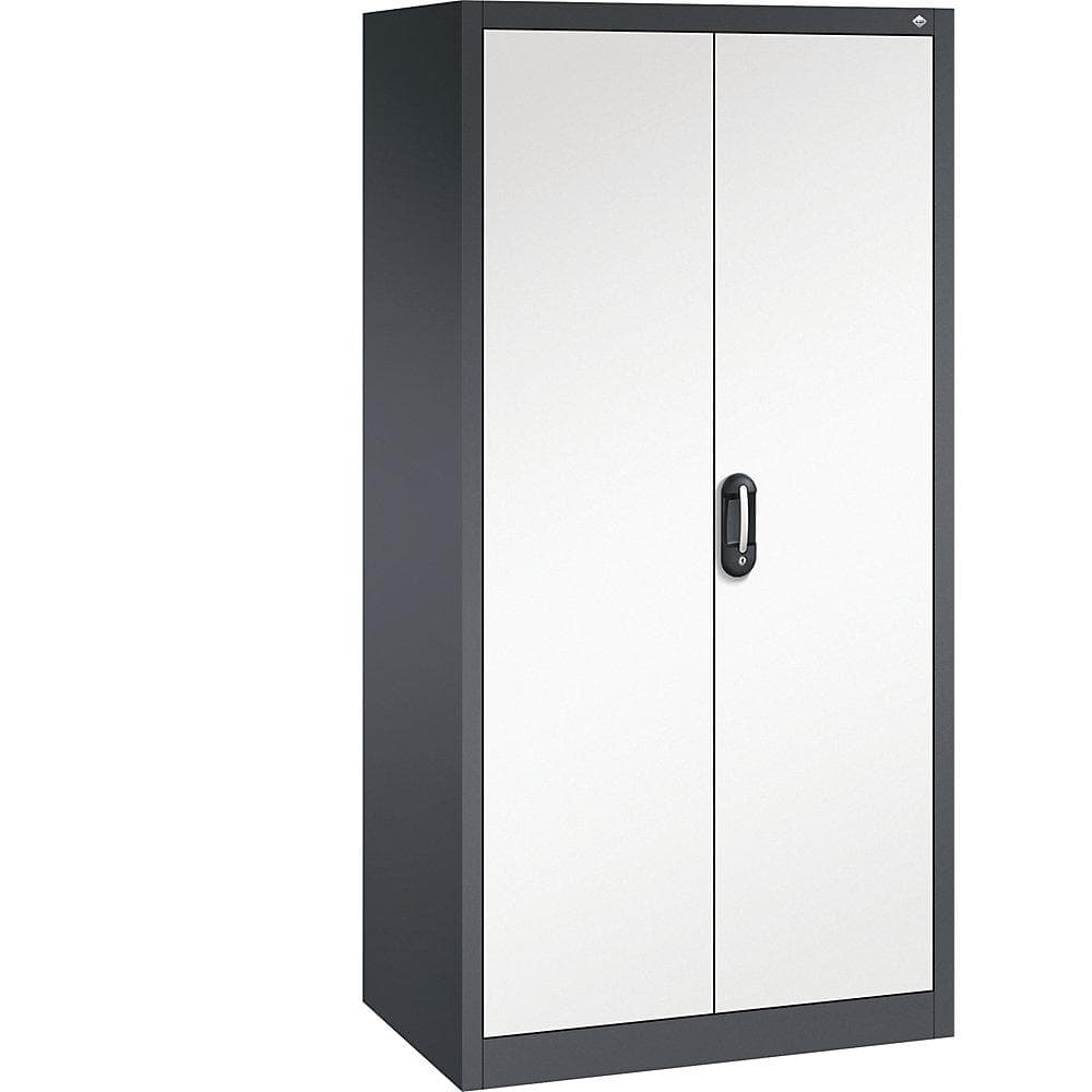 C+P ACURADO Büroschrank 930 mm Stahl schwarzgrau/weiß