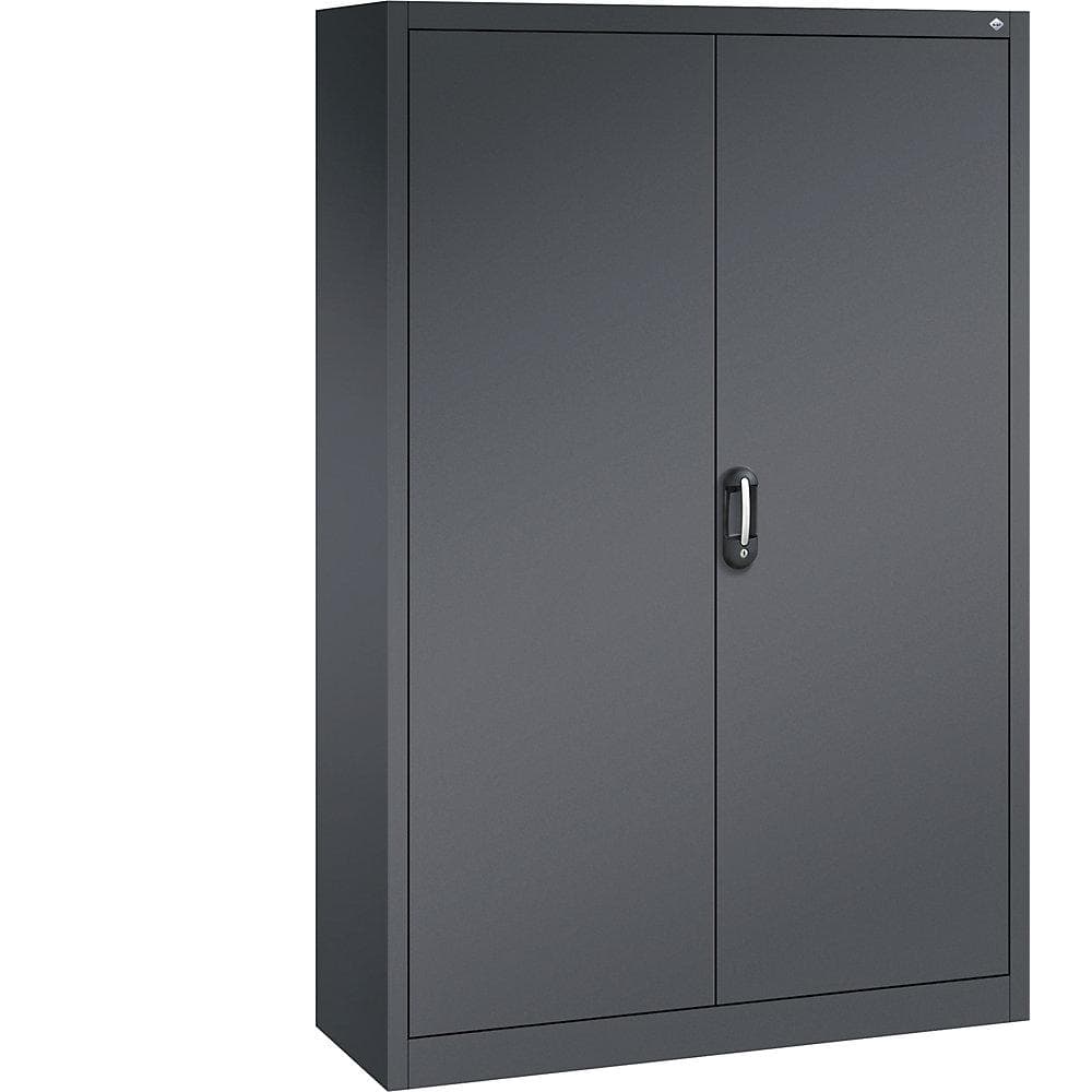 C+P ACURADO Büroschrank 1200mm Schwarzgrau mit Schloss
