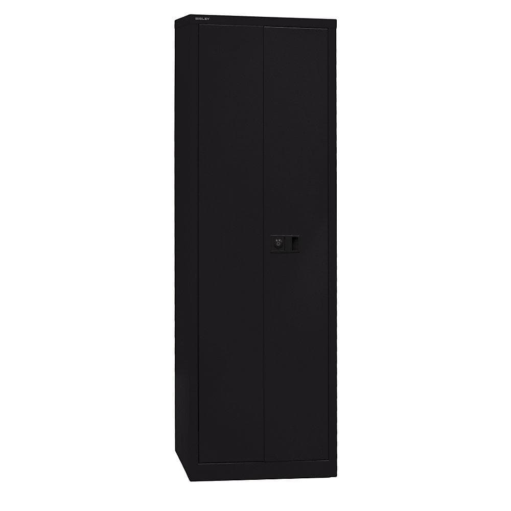 BISLEY UNIVERSAL Flügeltürenschrank Schwarz Stahl