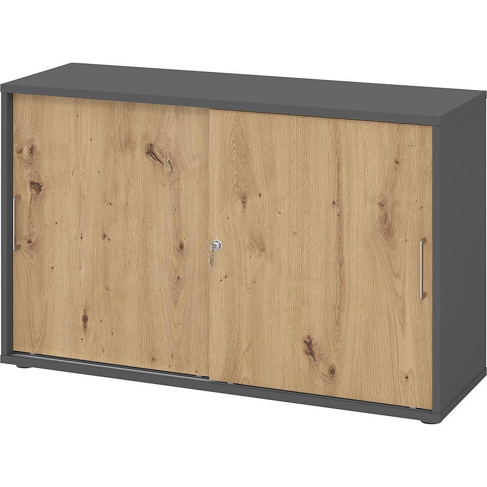 eurokraft pro Schiebetürenschrank 1200mm graphit