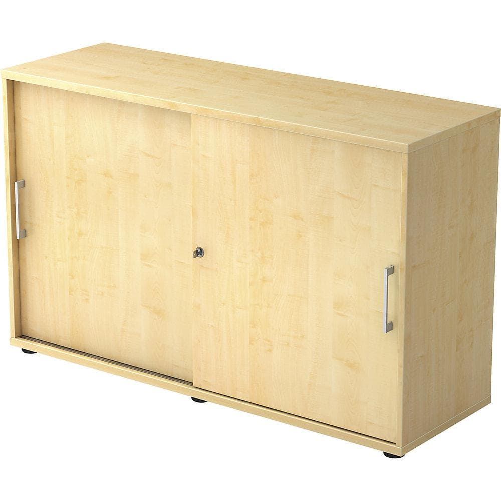 eurokraft pro Schiebetürenschrank Ahorn-Dekor 120 cm