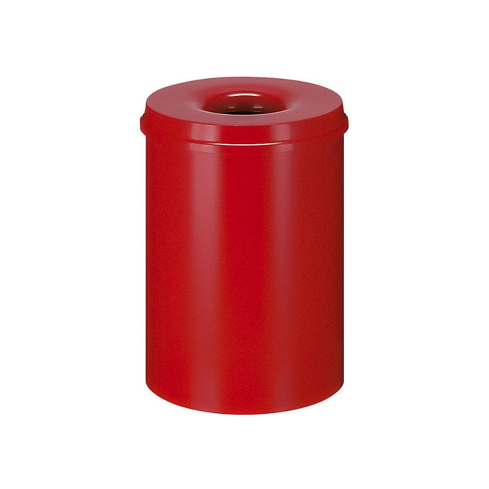 V-Part Feuerlöschender Papierkorb 30 Liter Rot Metall